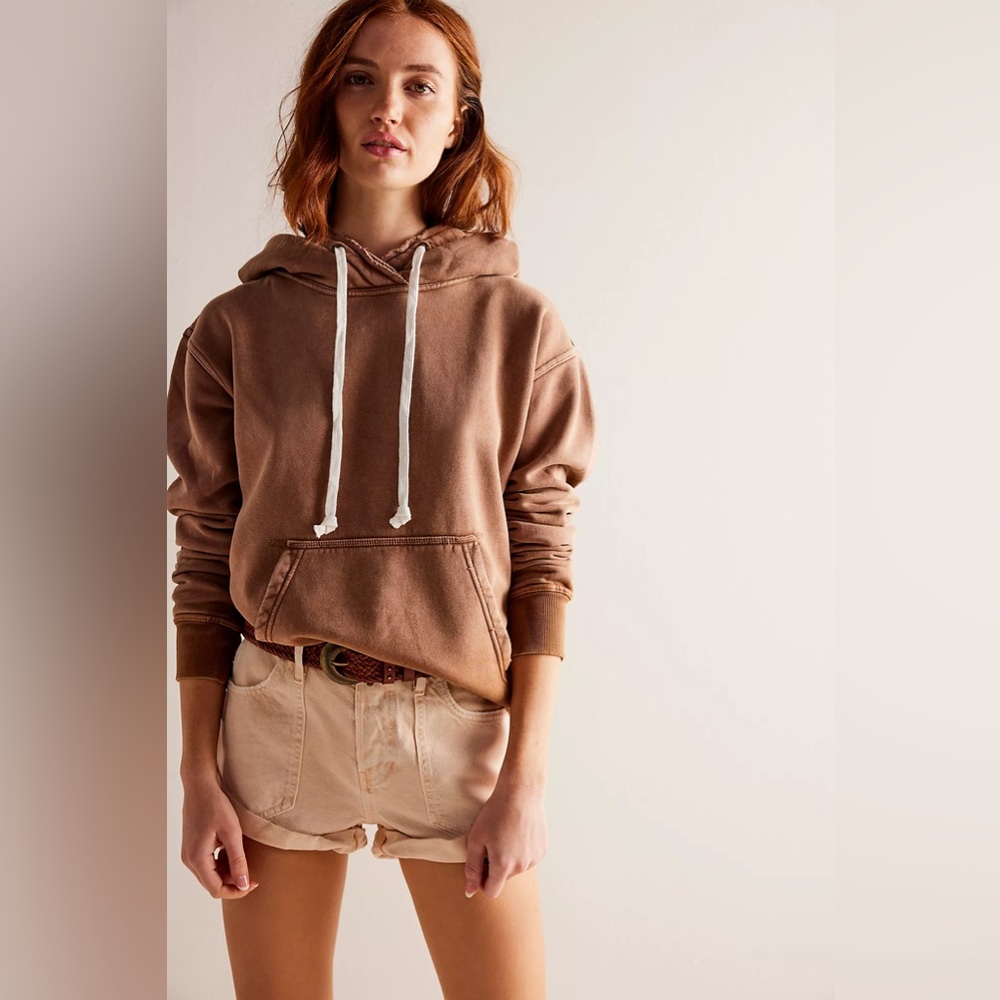 FREE PEOPLE | ✨NEW✨ Zuma Hooded Sweatshirt in Grey - Picture 3 of 3